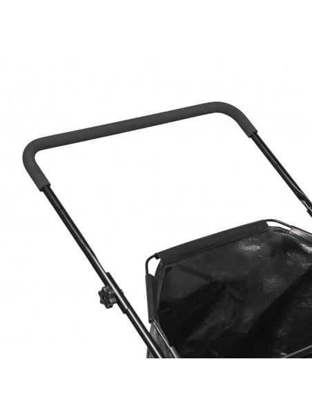 Zamiatarka ręczna manualna zbieracz do liści i trawy NAC LP-HS-S19 z dużym koszem 100 L 53 cm  12