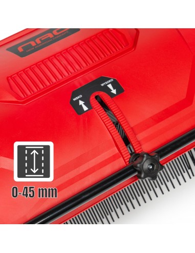 Zamiatarka ręczna manualna zbieracz do liści i trawy NAC LP-HS-S19 z dużym koszem 100 L 53 cm  13