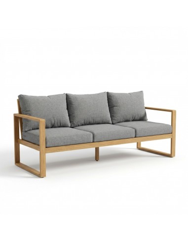 Wygodny zestaw mebli ogrodowych w stylu skandynawskim z aluminium ława + sofa + 2x fotel  14