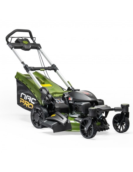 Mocna kosiarka spalinowa z napędem NAC PRO LS53-G200-SE 202 cm3 53 cm z funkcją mulczowania + skrętne przednie koła  2