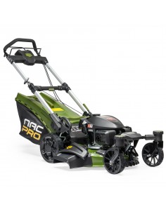 Mocna kosiarka spalinowa z napędem NAC PRO LS53-G170-SE 167 cm3 53 cm z funkcją mulczowania + skrętne przednie koła 