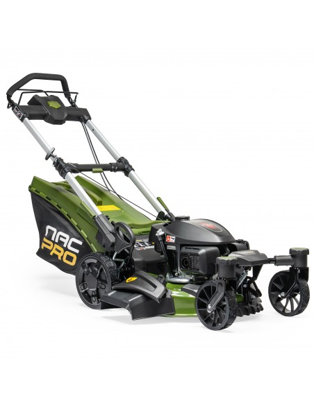 Mocna kosiarka spalinowa z napędem NAC PRO LS53-G170-SE 167 cm3 53 cm z funkcją mulczowania + skrętne przednie koła  2