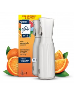 Glade® ONE - Fresh Mandarin Dream, odświeżacz powietrza w sprayu z wymiennymi wkładami 2x10 ml 