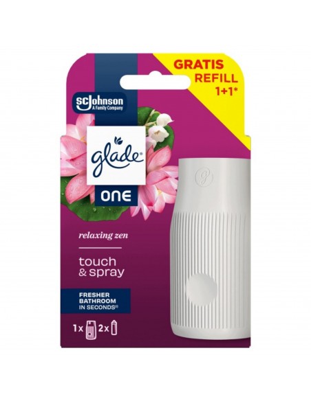 Glade® ONE - Relaxing Zen, skoncentrowany odświeżacz powietrza touch & spray urządzenie + 2 zapasy  6