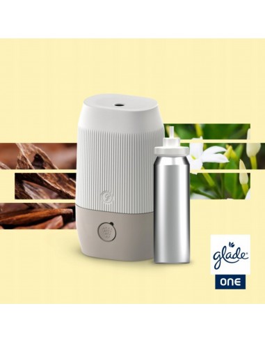 Glade® ONE Sense & Spray - Sensual Sandalwood & Jasmine, automatyczny odświeżacz powietrza urządzenie + wkład + baterie  3