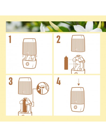 Glade® ONE Sense & Spray - Sensual Sandalwood & Jasmine, automatyczny odświeżacz powietrza urządzenie + wkład + baterie  4