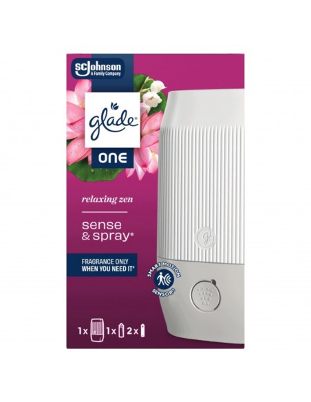 Glade® ONE Sense & Spray - Relaxing Zen, automatyczny odświeżacz powietrza urządzenie + wkład + baterie  5