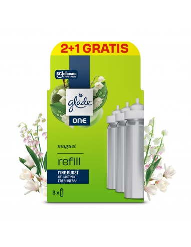 Glade® ONE - Muguet, kwiaty konwalia zapas do odświeżaczy powietrza 2+1 
