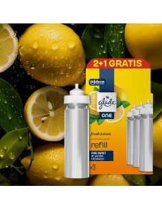 Glade® ONE - Fresh Lemon, cytryna zapas do odświeżaczy powietrza 2+1  2