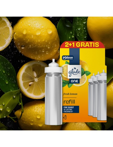 Glade® ONE - Fresh Lemon, cytryna zapas do odświeżaczy powietrza 2+1  2