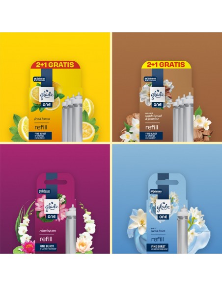 Glade® ONE - Sensual Sandalwood & Jasmine - zapas do odświeżaczy powietrza, 1x10 ml  3