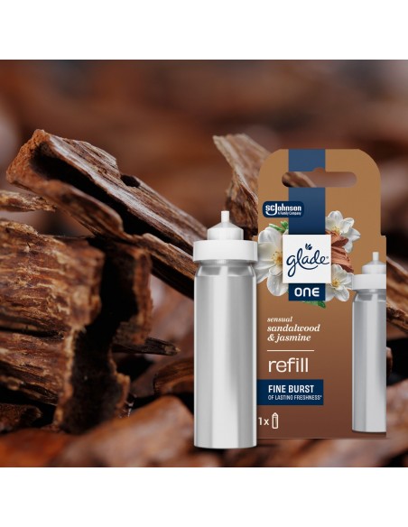 Glade® ONE - Sensual Sandalwood & Jasmine - zapas do odświeżaczy powietrza, 1x10 ml  2