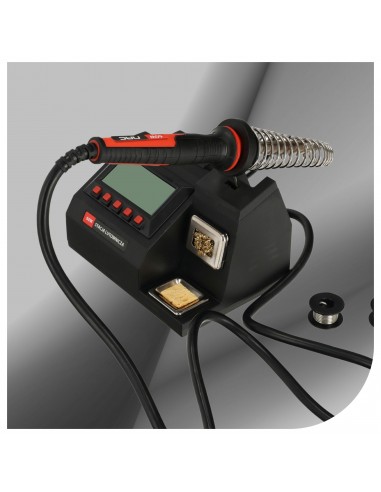Cyfrowa stacja lutownicza grotowa kolbowa NAC 60W 200-400°C + akcesoria  10