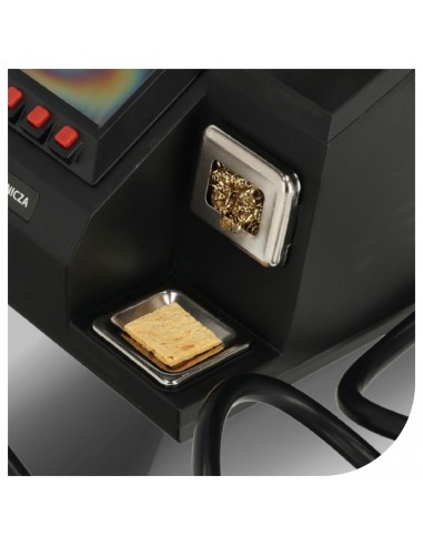 Cyfrowa stacja lutownicza grotowa kolbowa NAC 60W 200-400°C + akcesoria  12