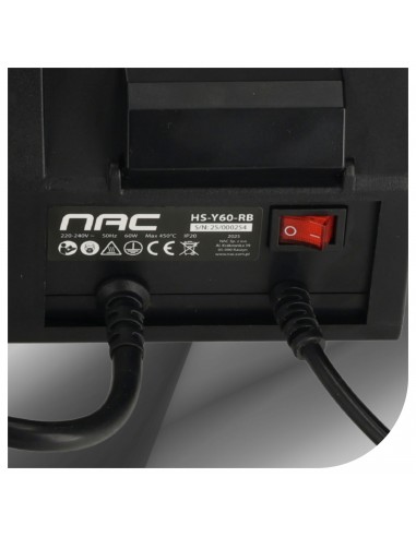Cyfrowa stacja lutownicza grotowa kolbowa NAC 60W 200-400°C + akcesoria  13
