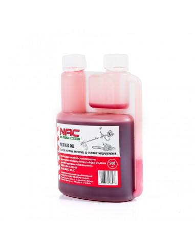 Półsyntetyczny olej do sporządzania mieszanek paliwowych stosowanych w silnikach dwusuwowych MIX NAC OIL 0,5 L  4