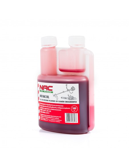 Półsyntetyczny olej do sporządzania mieszanek paliwowych stosowanych w silnikach dwusuwowych MIX NAC OIL 0,5 L  4