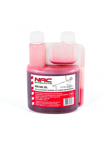 Półsyntetyczny olej do sporządzania mieszanek paliwowych stosowanych w silnikach dwusuwowych MIX NAC OIL 0,5 L  6