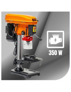 Mocna wiertarka stołowa kolumnowa słupowa z imadłem NAC DS-350-VI 350W  2