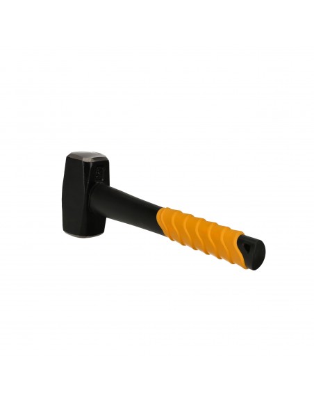 Obustronny masywny młotek kamieniarski z trzonkiem 5G Fiberglass 1500g NAC HM-150-ST-FB  8