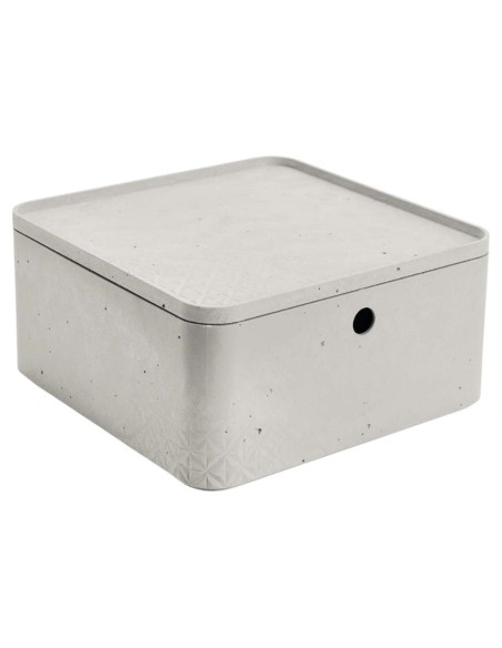 Pojemnik do przechowywania z pokrywką 8,5l Curver Beton 7290112632128 6