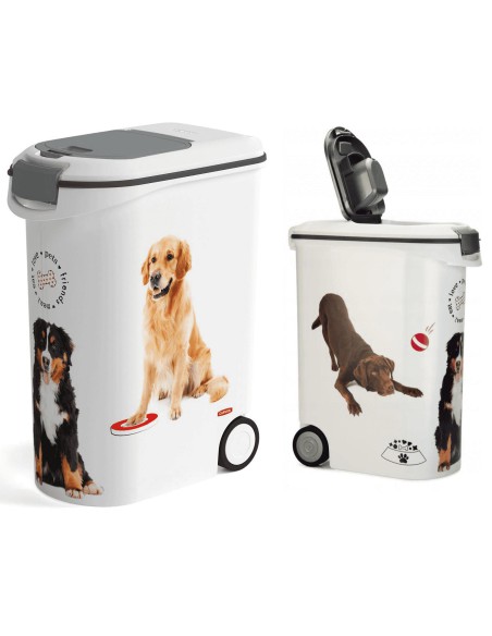 Pojemnik na kółkach na karmę dla psa 20kg 54l Curver - Pojemnik na kółkach na karmę dla psa 20kg 54l Curver 3253923906189 9