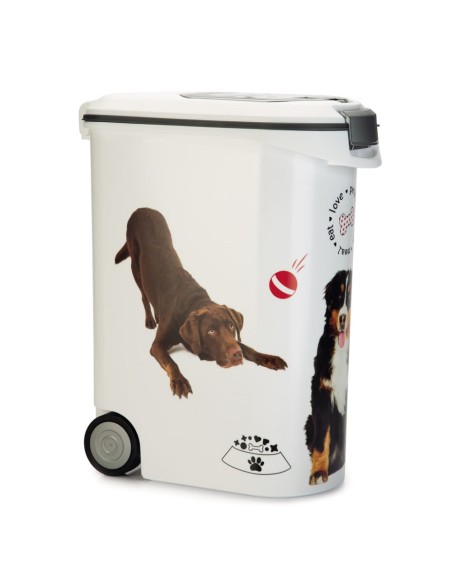 Pojemnik na kółkach na karmę dla psa 20kg 54l Curver - Pojemnik na kółkach na karmę dla psa 20kg 54l Curver 3253923906189 12