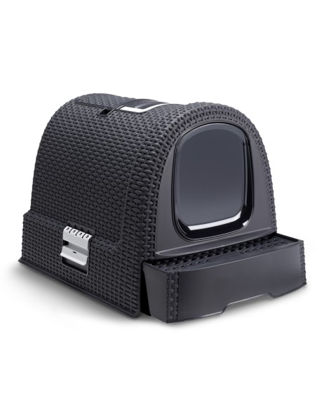 Kuweta dla kota zamknięta z łopatką i filtrem grafitowa Curver 3253920615008 12