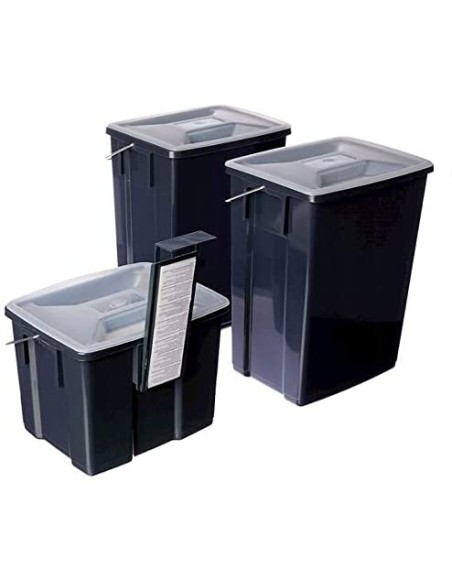 Zestaw koszy na śmieci do segregacji odpadów 2x10l + 6l Curver - Kosze na śmieci Zestaw koszy na śmieci do segregacji odpadów 2x10l + 6l Curver 3253928993030 8