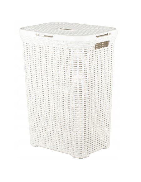 Kremowy 60l kosz na pranie Curver Rattan Style 3253920707000 4
