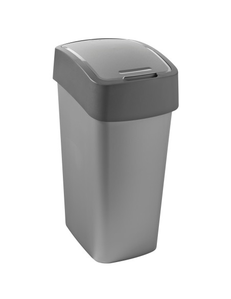 Kosz na śmieci 45L srebrny/grafitowy Curver Flip Bin - Kosze na śmieci Kosz na śmieci 45L srebrny/grafitowy Curver Flip Bin 3253922172035 6
