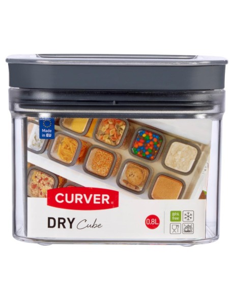 Pojemnik na artykuły produkty sypkie 0,8l Curver Dry Cube - Pojemnik na artykuły produkty sypkie 0,8l Curver Dry Cube 3253920995001 7