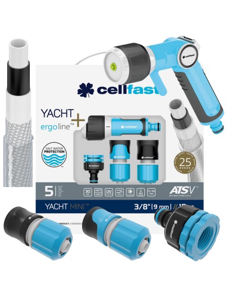 Mini Zestaw zraszający Wąż 3/8" 15m + końcówki Cellfast 5901828859397 21